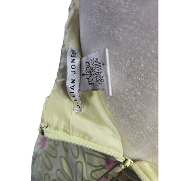 Jillian Jones Y2K Strapless Dress Pink & green Daisy size 8 - Picture 4 of 4